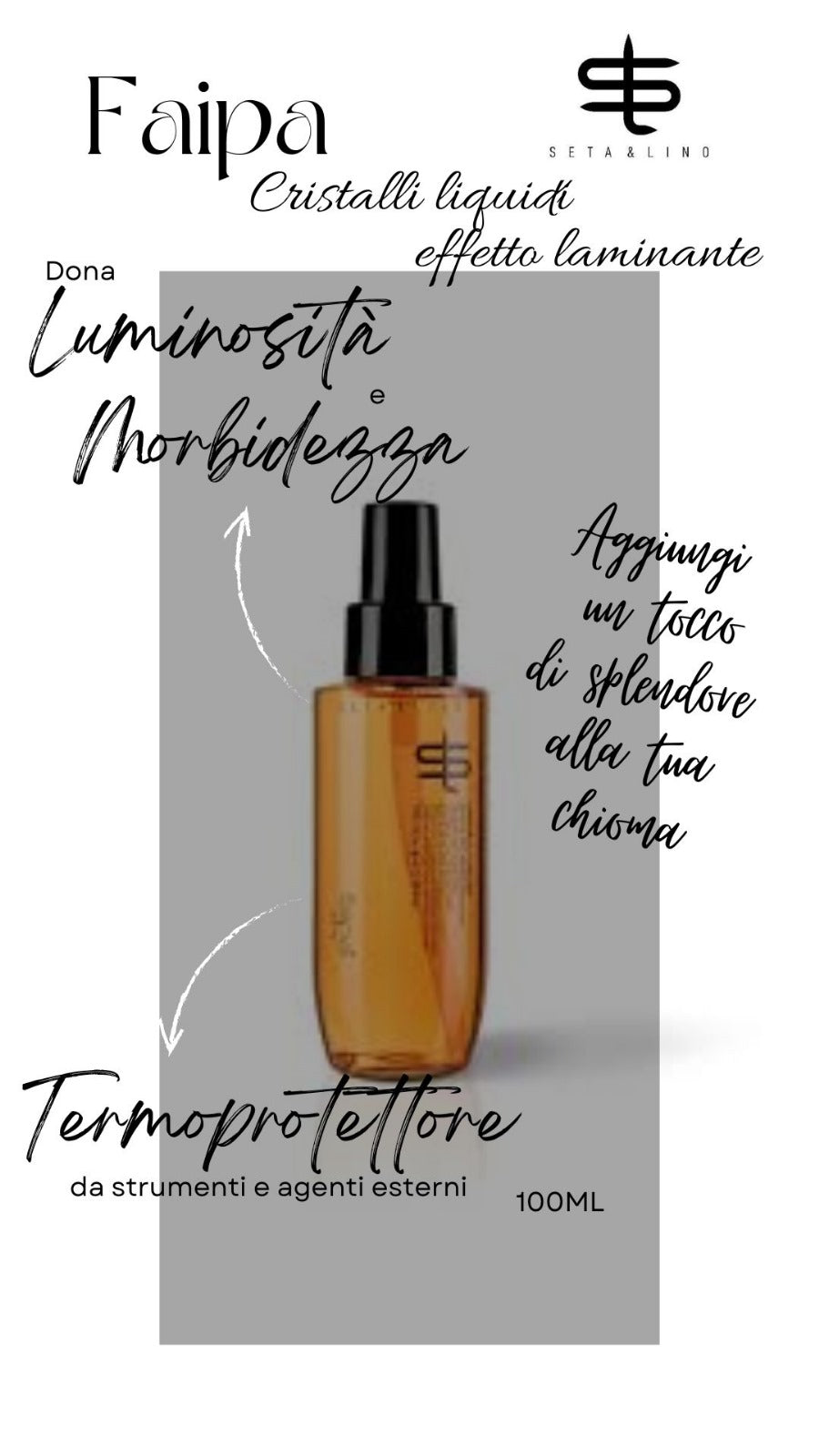 FAIPA Cristalli liquidi semi di lino effetto laminante 100ml