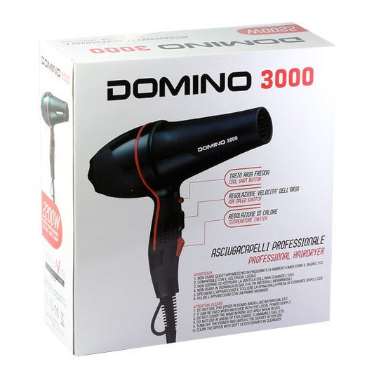 Asciugacapelli Domino 3000 - 2200 W Nero