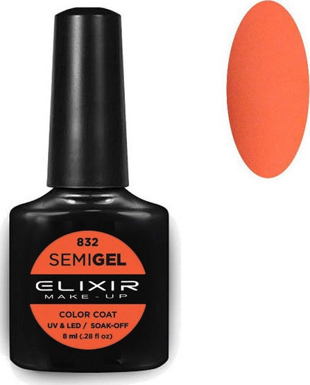 Elixir Semigel 8ml - Red Orange 832